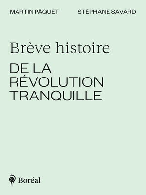 cover image of Brève histoire de la Révolution tranquille
